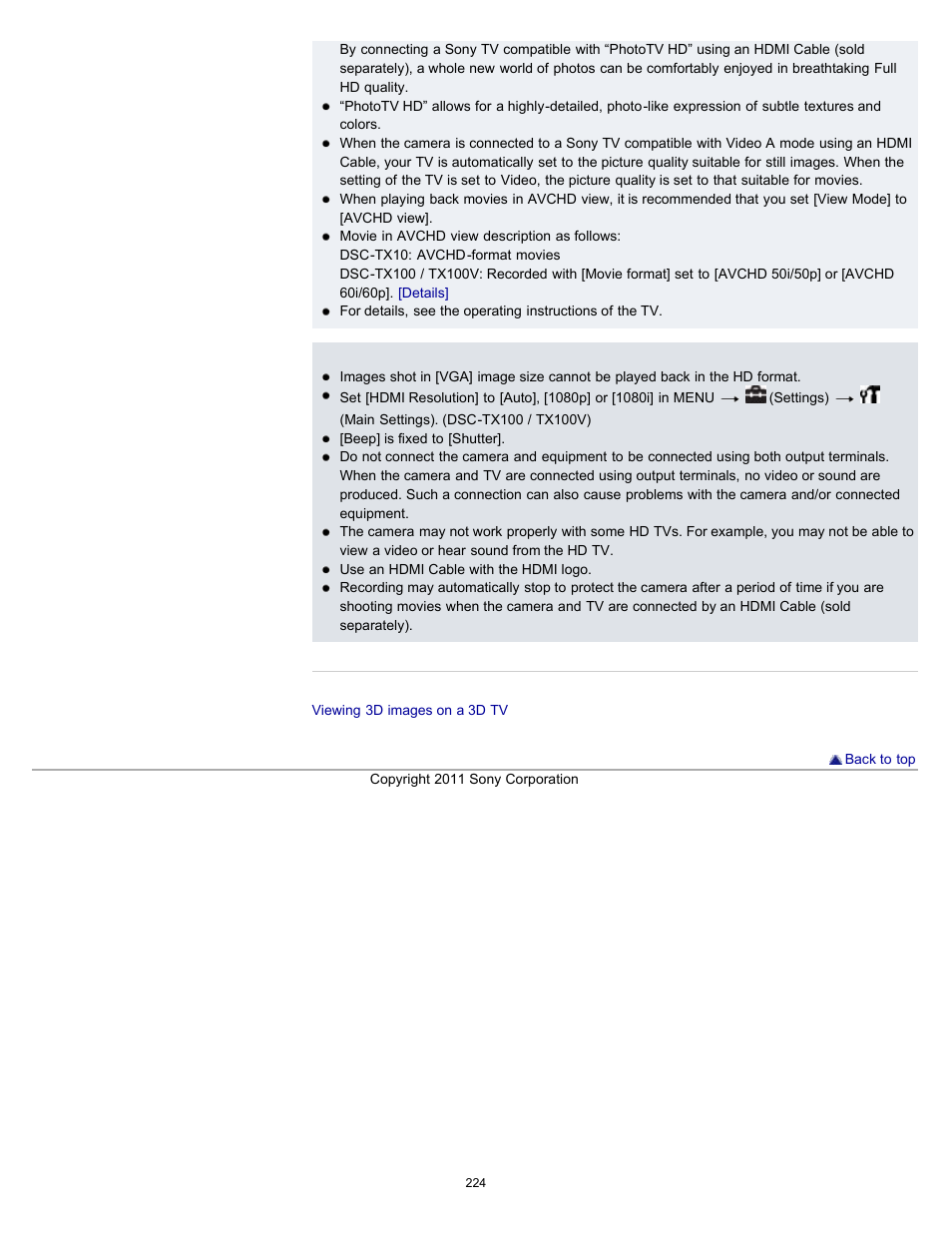 Sony DSC-TX10 User Manual | Page 224 / 296