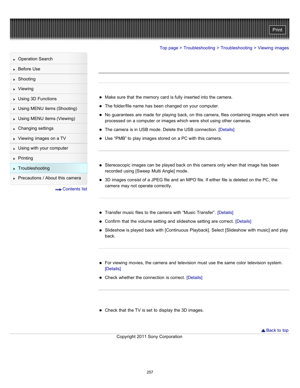 Viewing images | Sony DSC-TX10 User Manual | Page 257 / 296