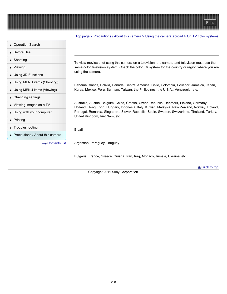 On tv color systems, Details | Sony DSC-TX10 User Manual | Page 288 / 296