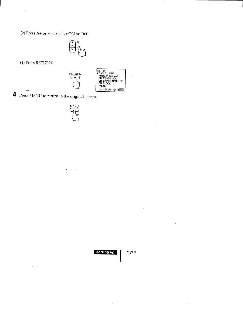Sony KV-9PT60 User Manual | Page 17 / 56