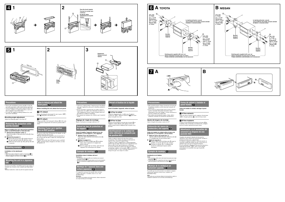 Toyota, Nissan | Sony CDX-GT23W User Manual | Page 2 / 2