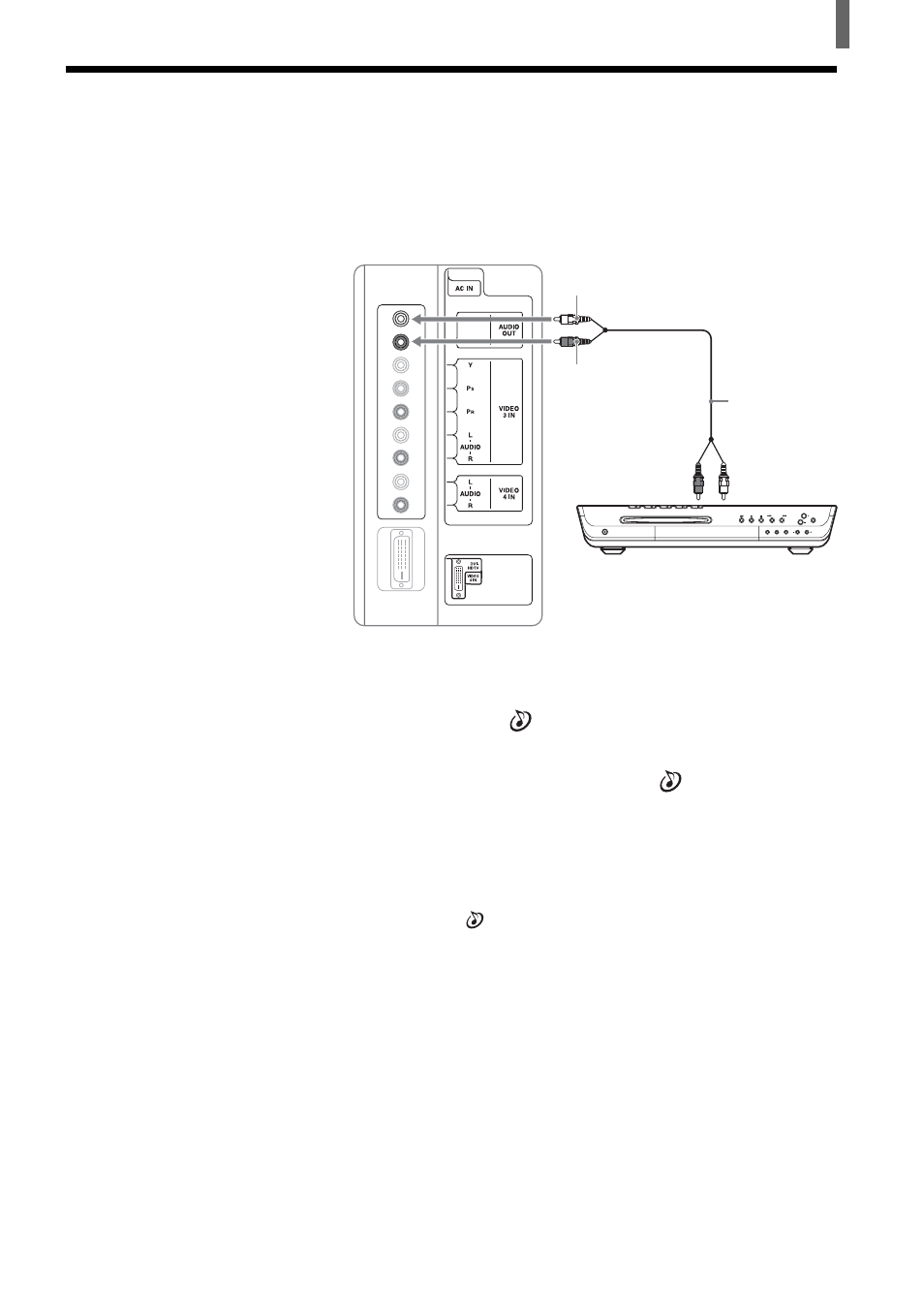 Connecting an audio receiver | Sony KLV-23HR2 User Manual | Page 15 / 84