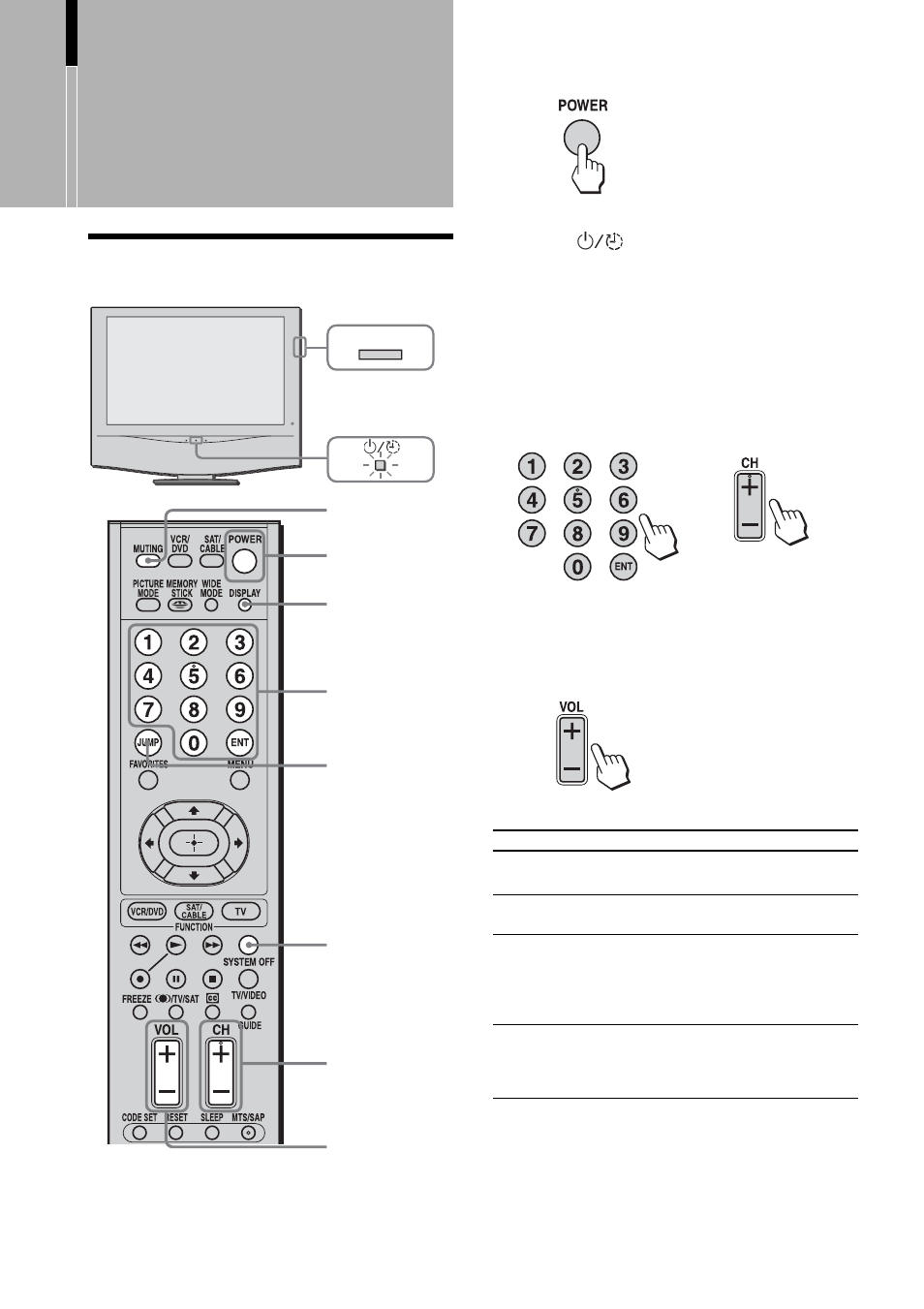 Watching the tv, 12 watching the tv 2 3 | Sony KLV-23HR2 User Manual | Page 24 / 84