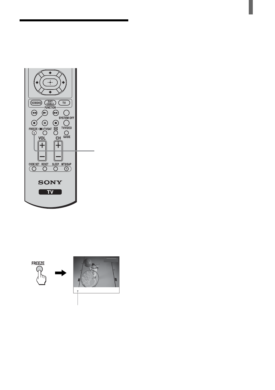 Using the freeze function | Sony KLV-23HR2 User Manual | Page 31 / 84