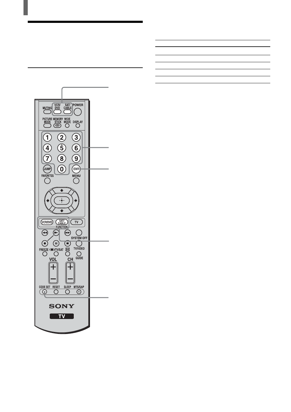 Programming the remote control | Sony KLV-23HR2 User Manual | Page 34 / 84