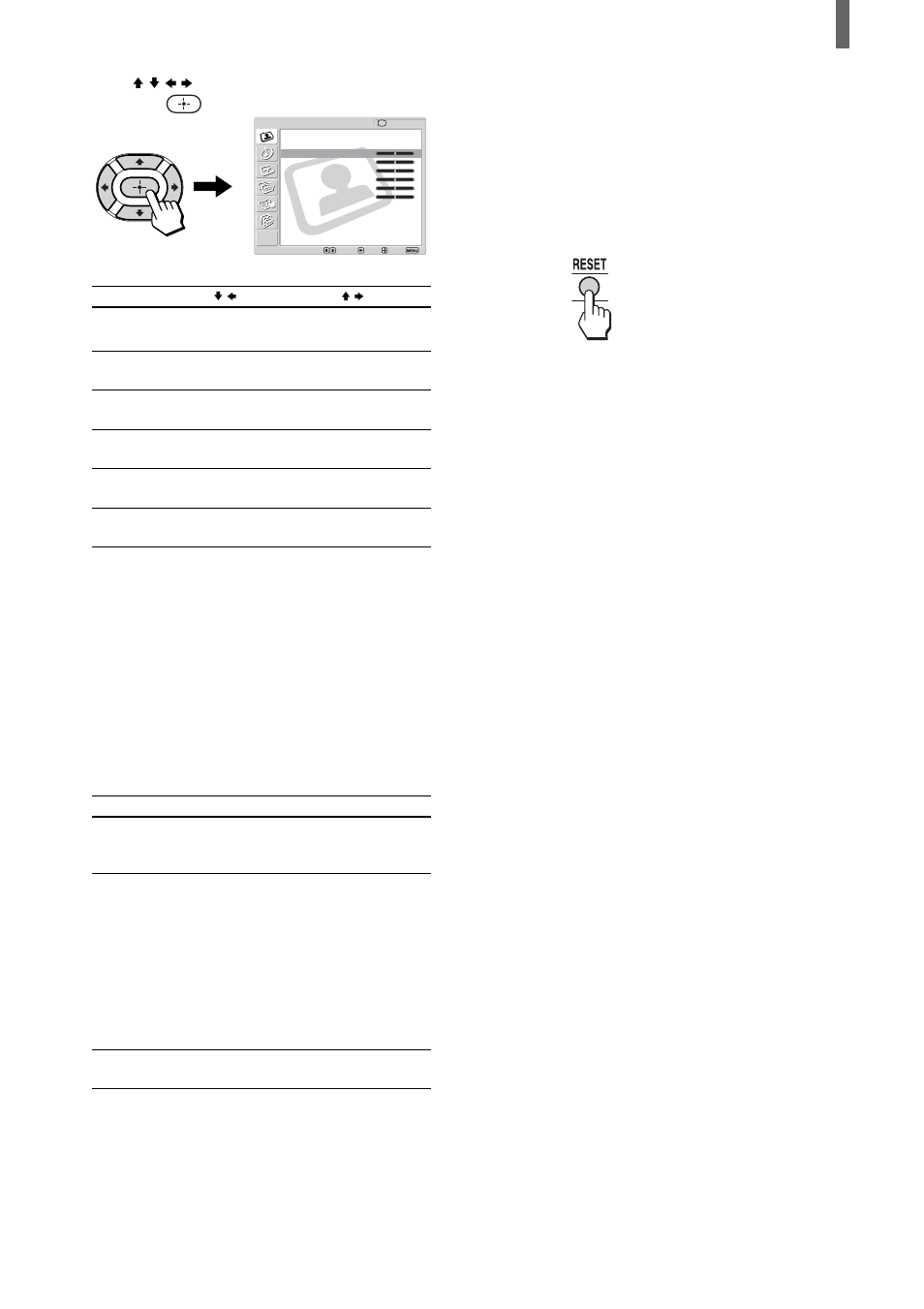 Selective options, Repeat steps 5 and 6 to adjust other options | Sony KLV-23HR2 User Manual | Page 43 / 84