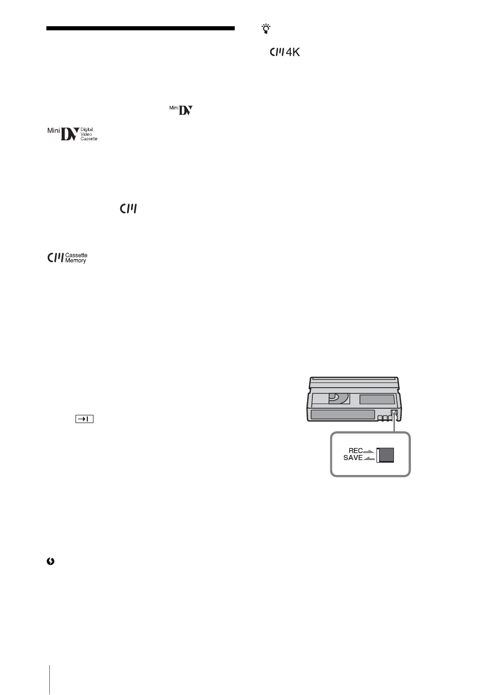 Usable cassette tapes, P. 116) | Sony DCR-PC330 User Manual | Page 116 / 136