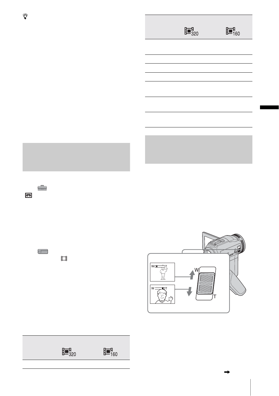 Recording for a longer time, Using zoom, Recor d ing | Sony DCR-PC330 User Manual | Page 25 / 136