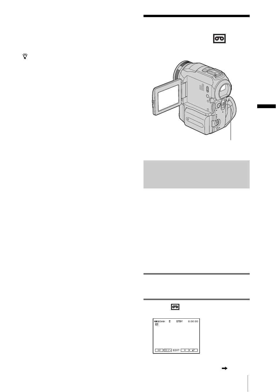 Searching for the starting point, N (p. 43) | Sony DCR-PC330 User Manual | Page 43 / 136