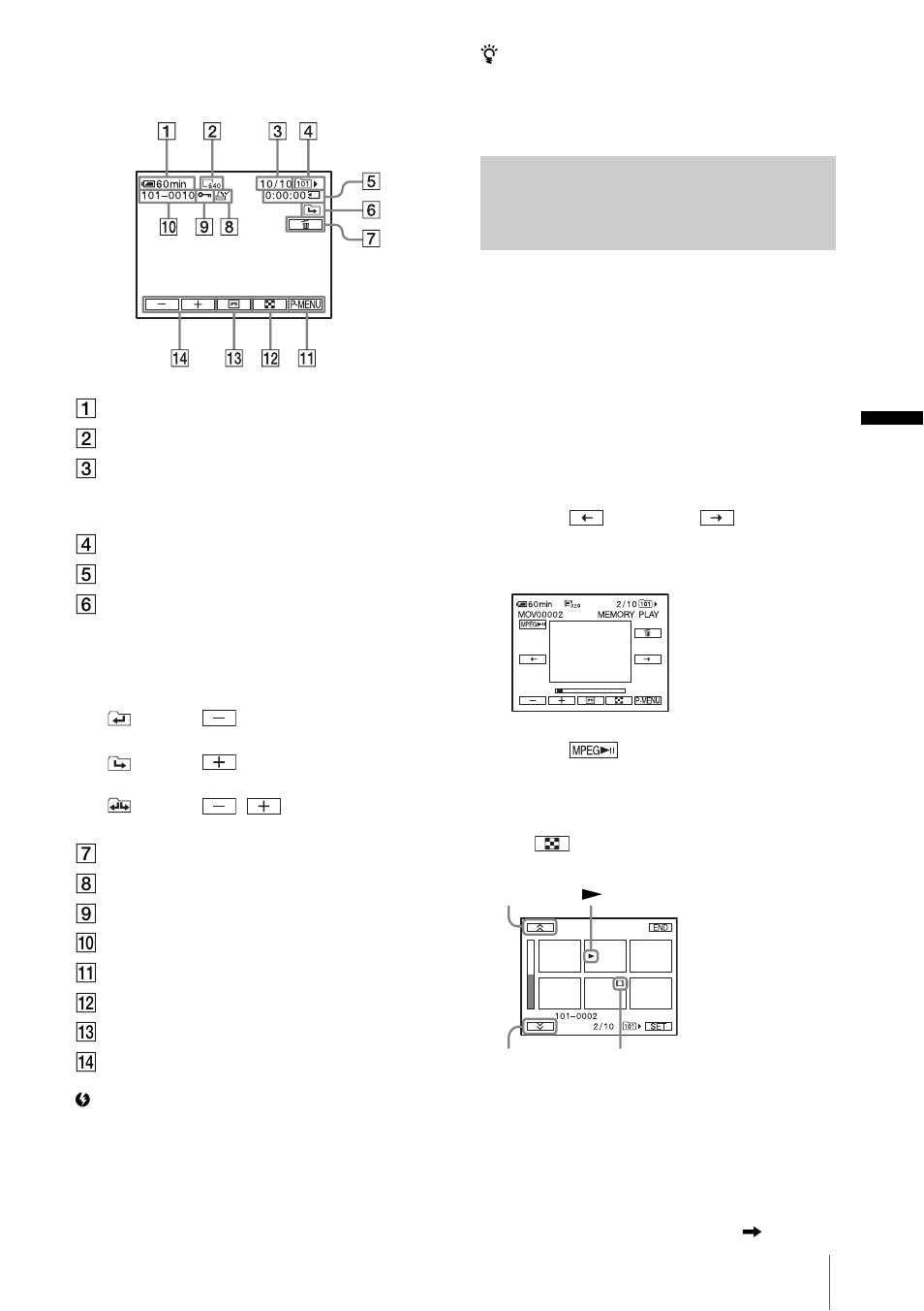 Playing back in various modes from a “memory stick, Pla yba ck | Sony DCR-PC330 User Manual | Page 49 / 136