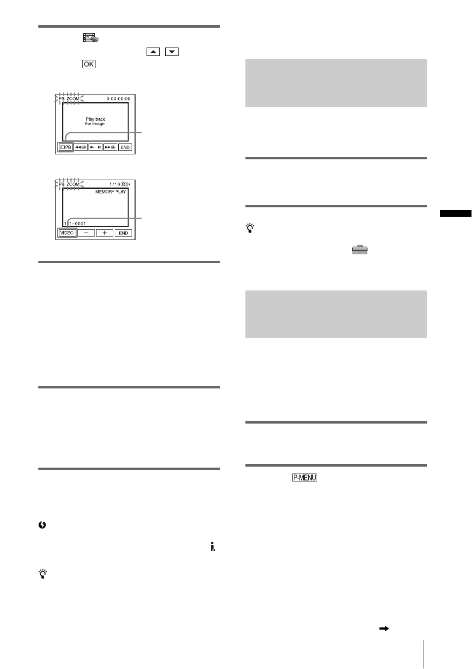Displaying the screen indicators, P. 51), Reen (p. 51) | Sony DCR-PC330 User Manual | Page 51 / 136