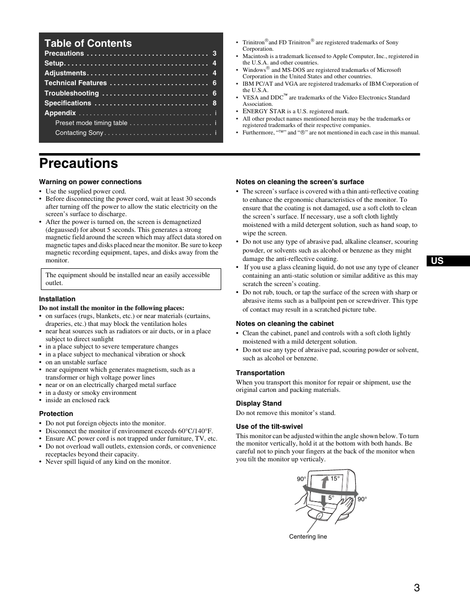 Sony HMD-A440 User Manual | Page 3 / 24