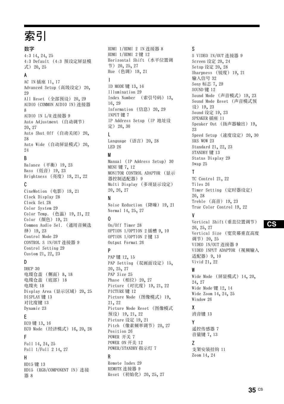 Sony FWD-32LX2F User Manual | Page 255 / 255