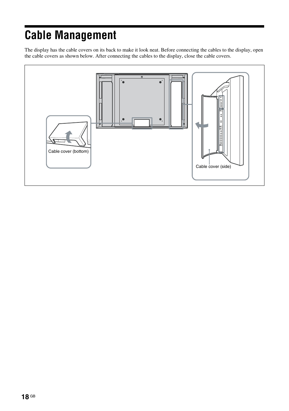 Cable management | Sony FWD-32LX2F User Manual | Page 58 / 255