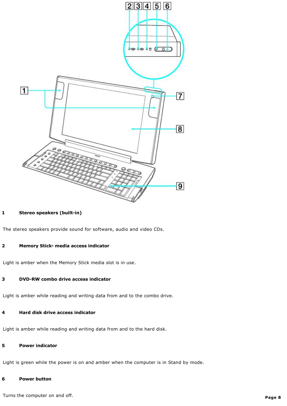 Sony PCV-W510G User Manual | Page 8 / 129