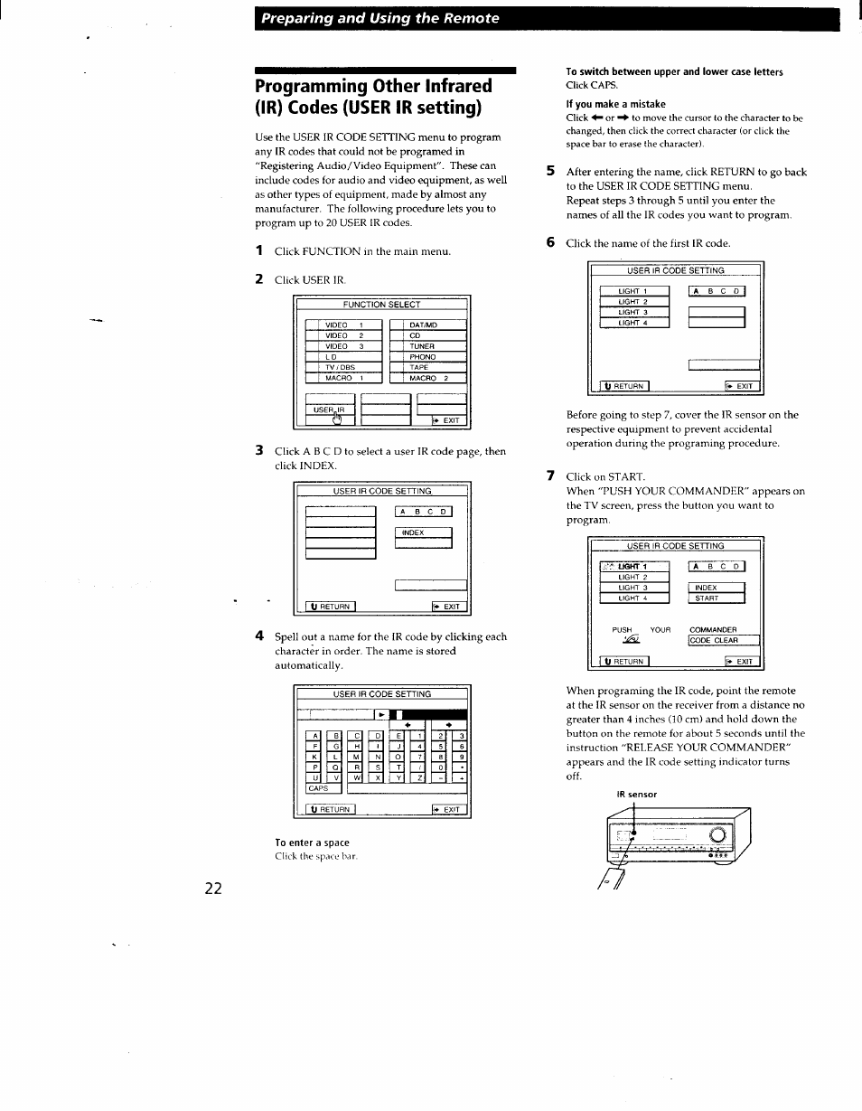 Preparing and using the remote 22 | Sony STR-DE905G User Manual | Page 22 / 51