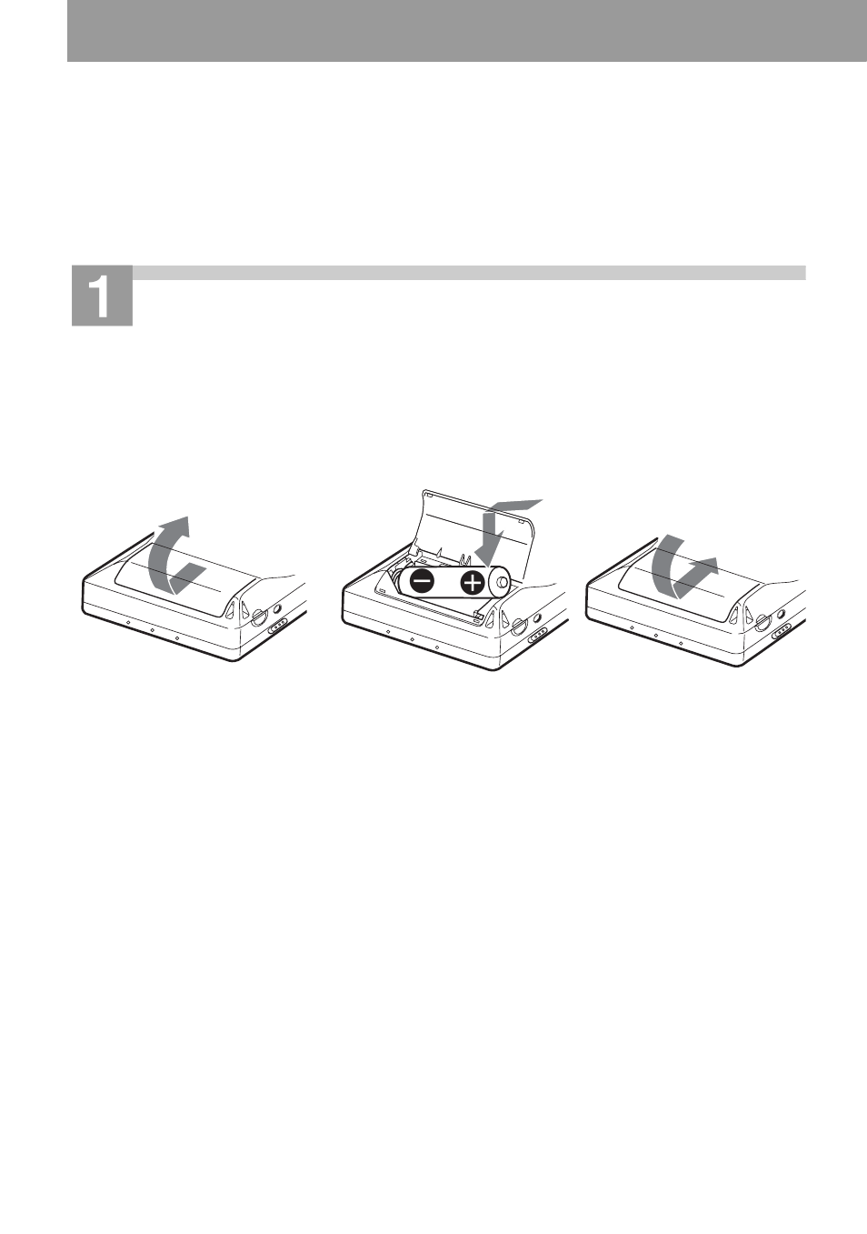 Getting started, Insert the rechargeable battery | Sony MZ-NF610 User Manual | Page 18 / 124