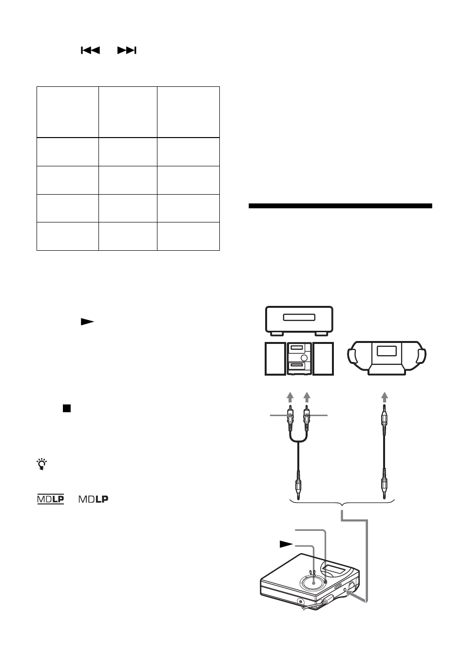 Recording from a tv or a radio (analog recording) | Sony MZ-NF610 User Manual | Page 32 / 124