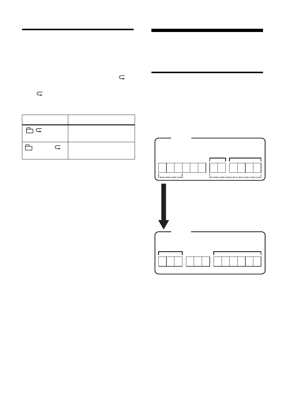 Editing groups, Repeat play for the selected group play mode, Group repeat play) | Sony MZ-NF610 User Manual | Page 48 / 124