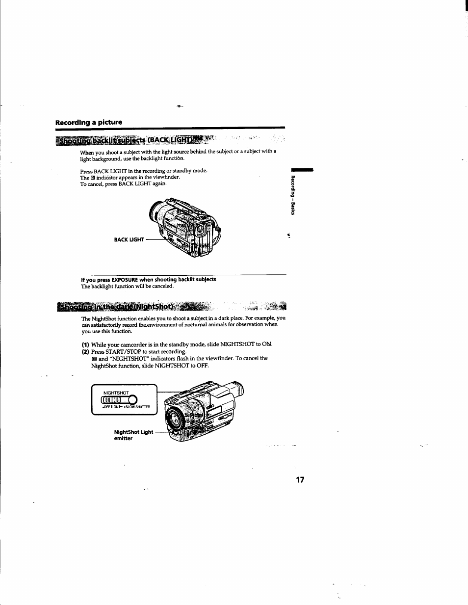 Sony DCR-TR7000 User Manual | Page 17 / 84