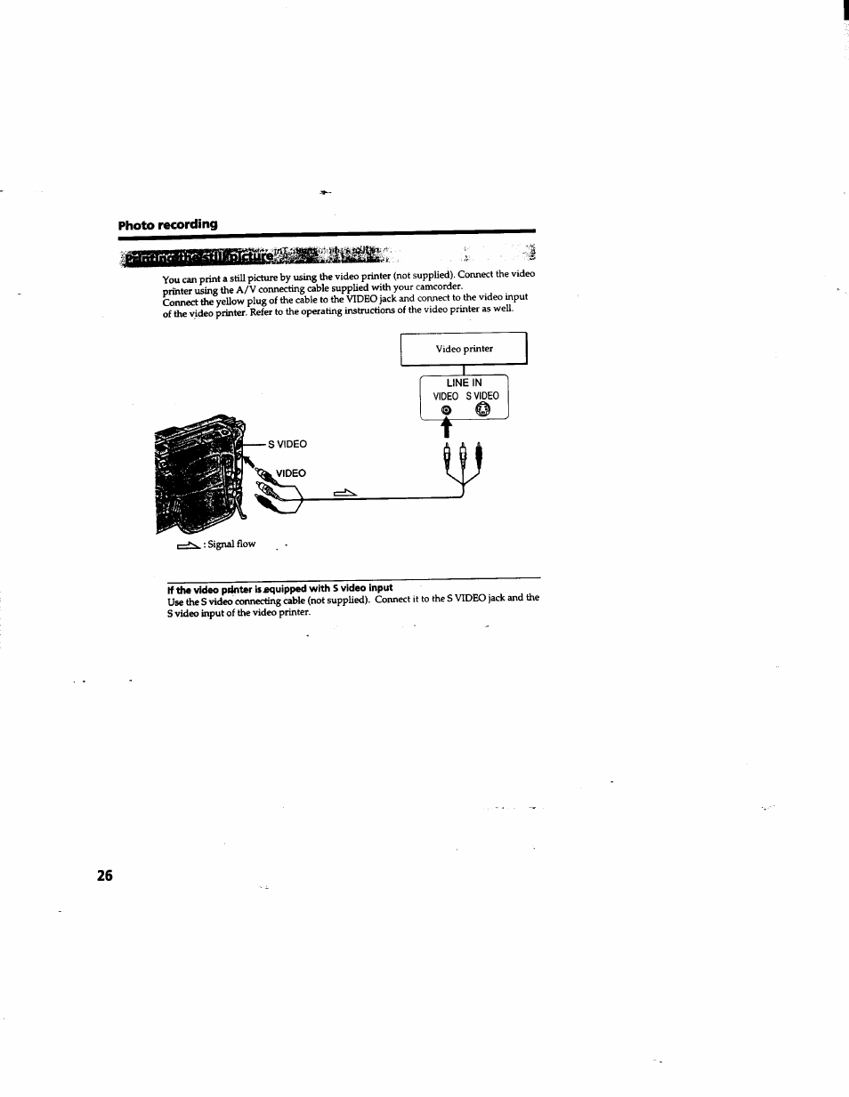 Photo recording | Sony DCR-TR7000 User Manual | Page 26 / 84