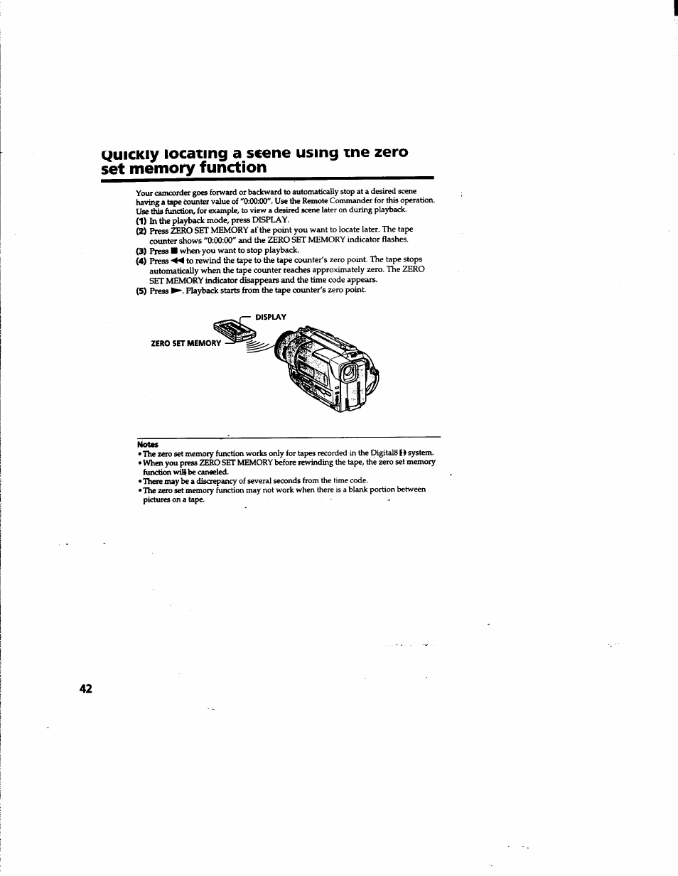 Sony DCR-TR7000 User Manual | Page 42 / 84