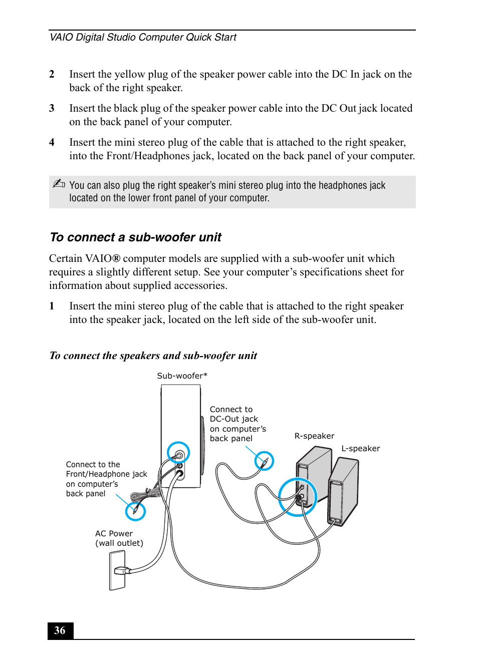 Sony VGC-RA910G User Manual | Page 36 / 80