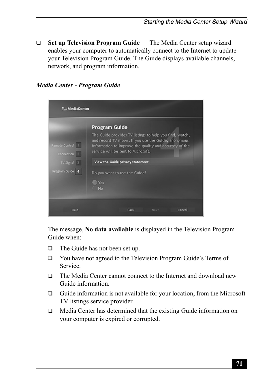 Sony VGC-RA910G User Manual | Page 71 / 80