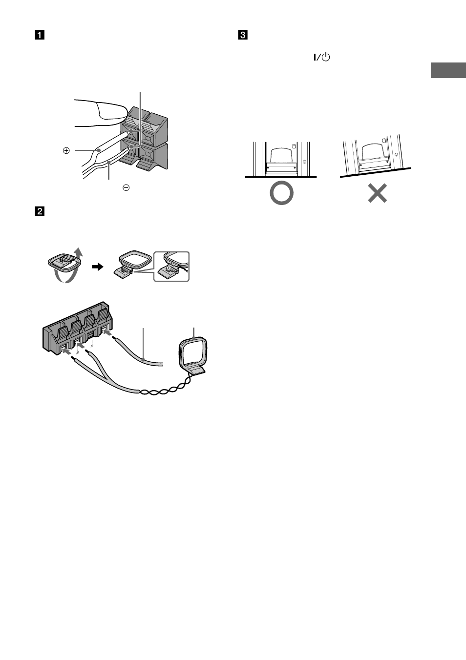 Set up the am loop antenna, then connect it, See page 24 for details | Sony HCD-GS100 User Manual | Page 7 / 32