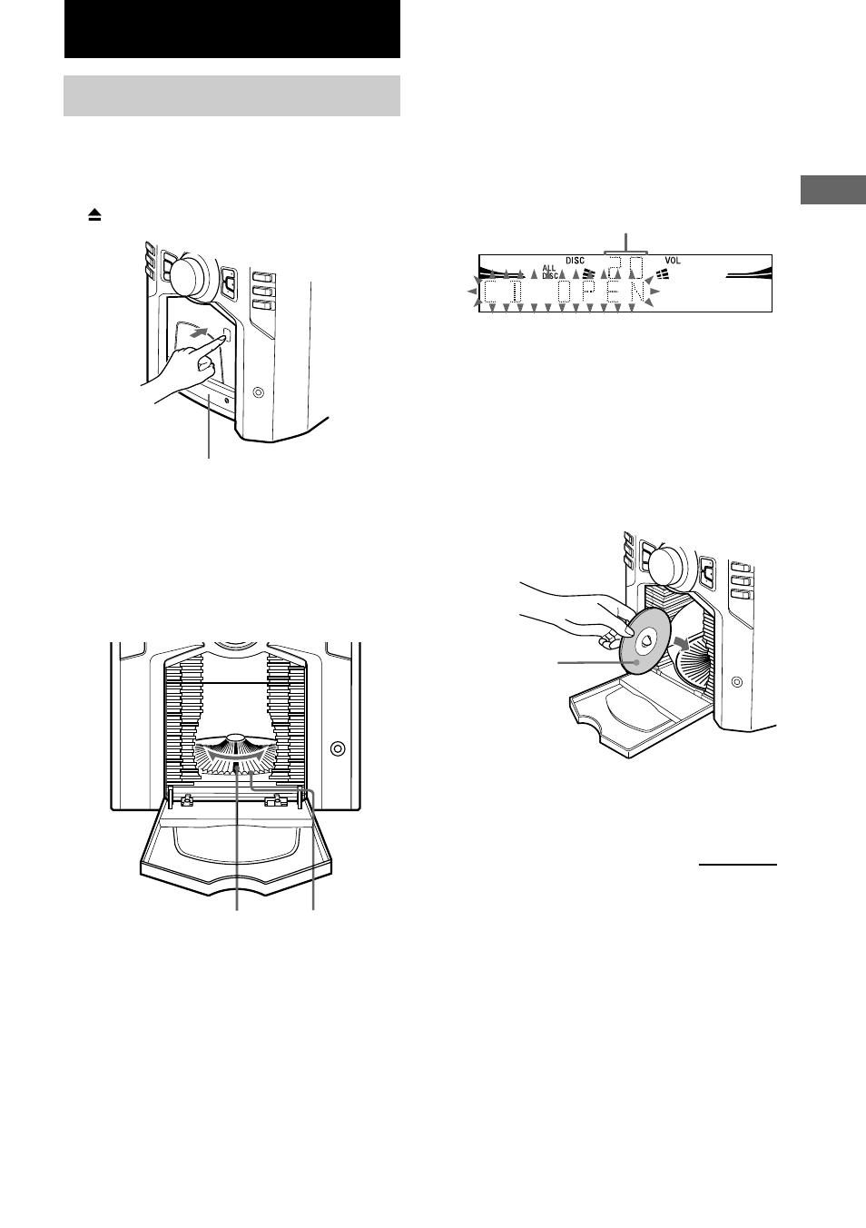 Loading a cd | Sony HCD-GS100 User Manual | Page 9 / 32