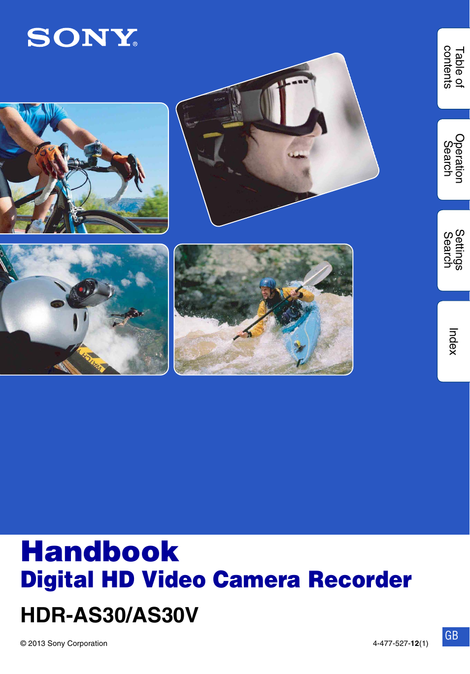Sony HDR-AS30V User Manual | 73 pages