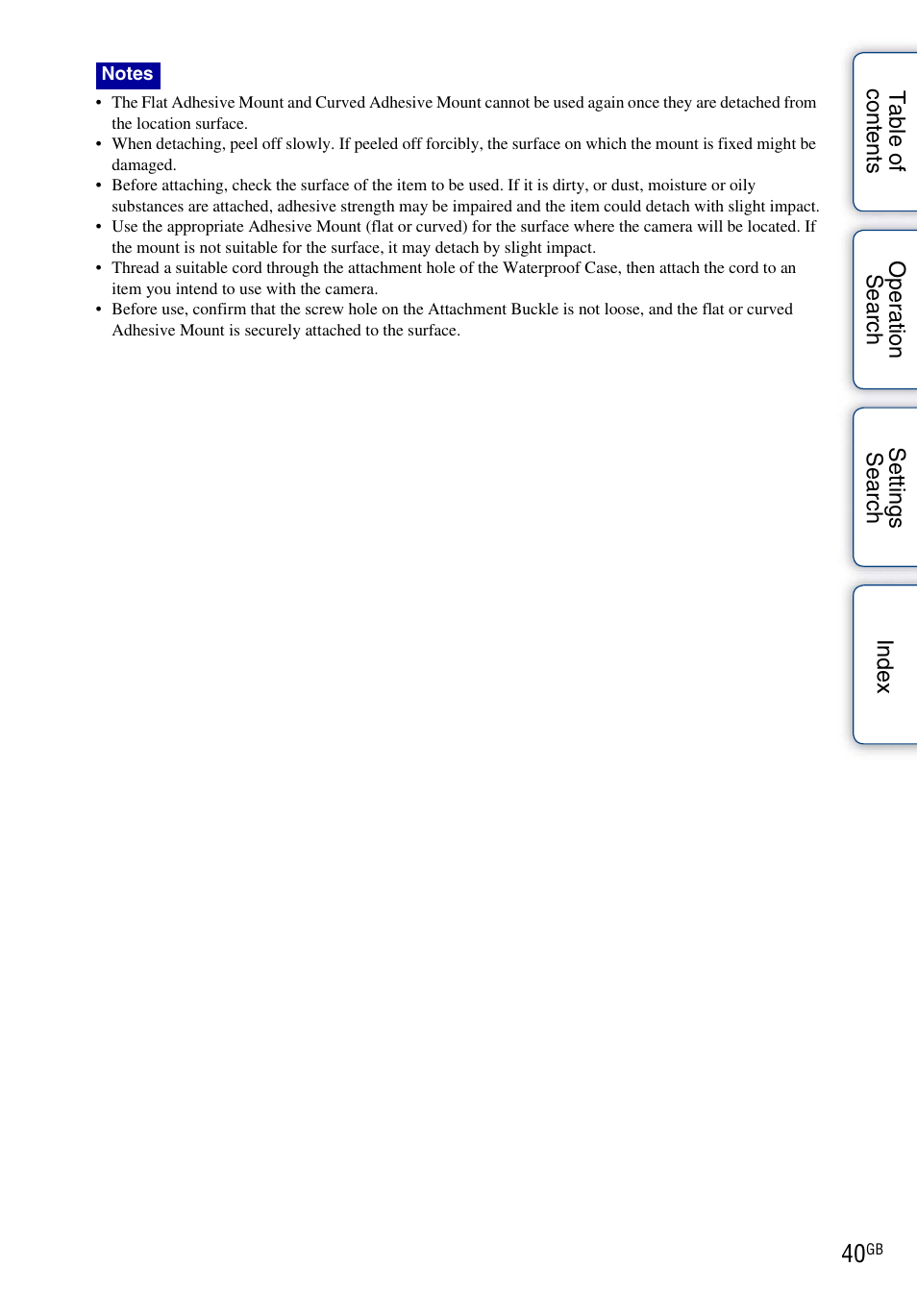 Sony HDR-AS30V User Manual | Page 40 / 73