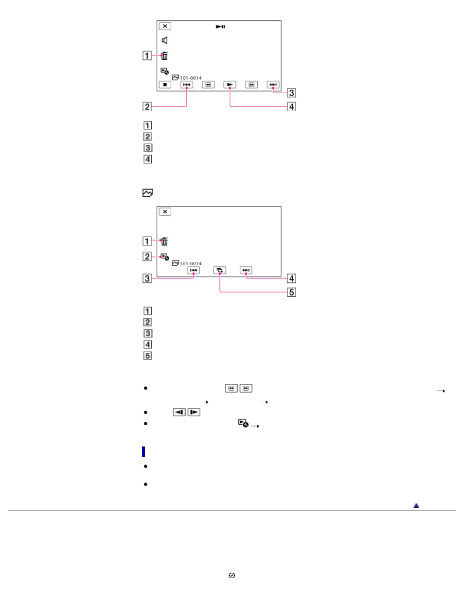 To play back images with other devices | Sony HDR-TD30V User Manual | Page 69 / 250