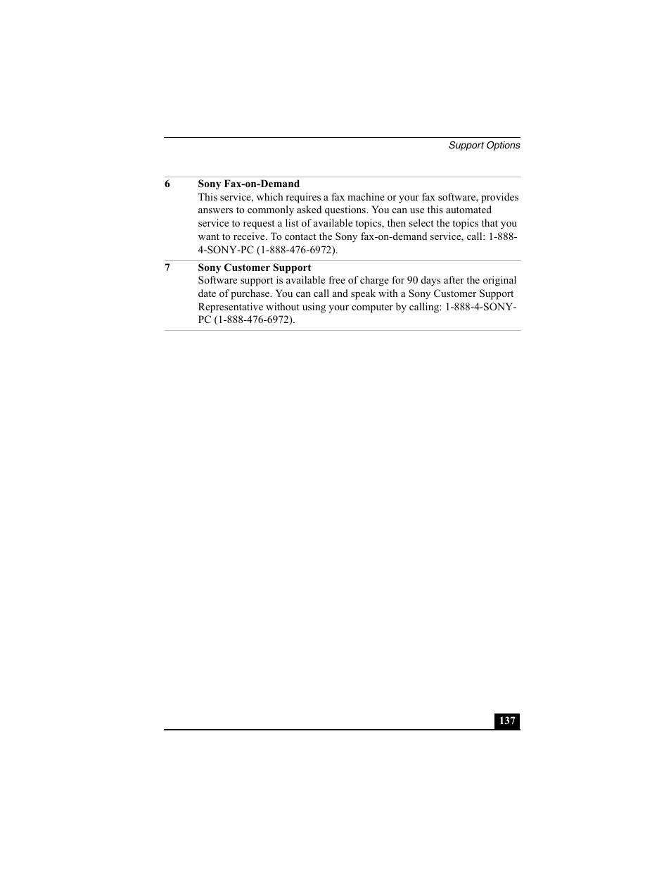 Sony PCG-SRX77P User Manual | Page 137 / 149