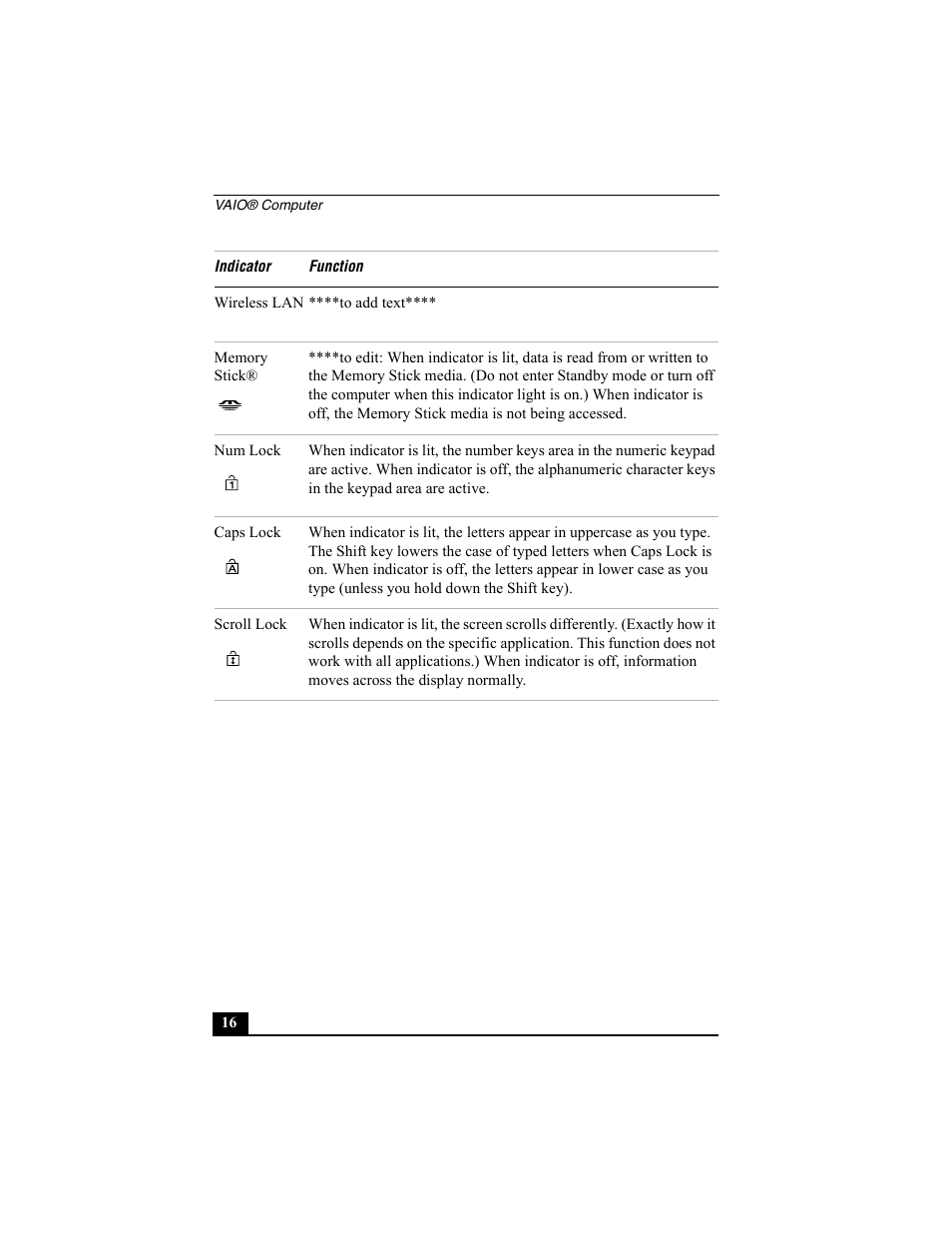 Sony PCG-SRX77P User Manual | Page 16 / 149