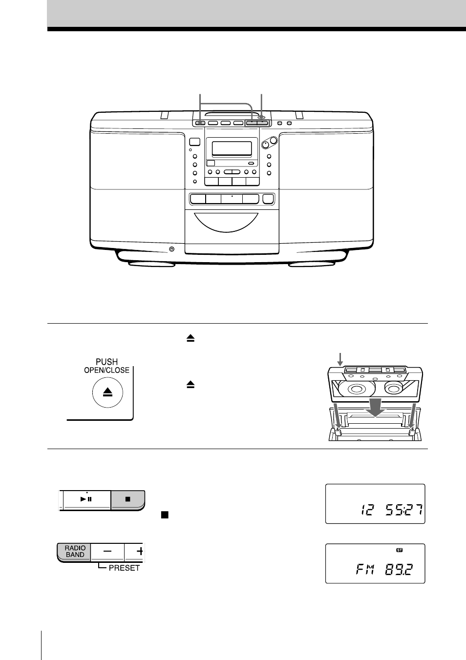 Recording on a tape, 10 recording on a tape | Sony ZS-D50 User Manual | Page 10 / 48