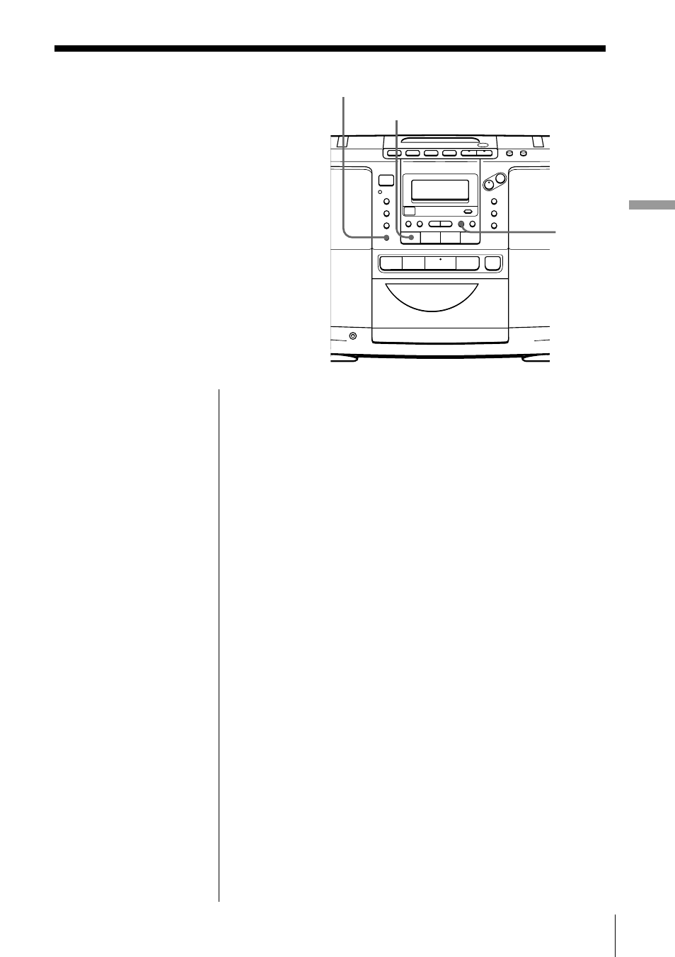Presetting radio stations, The radio, Playing preset radio stations | Sony ZS-D50 User Manual | Page 19 / 48