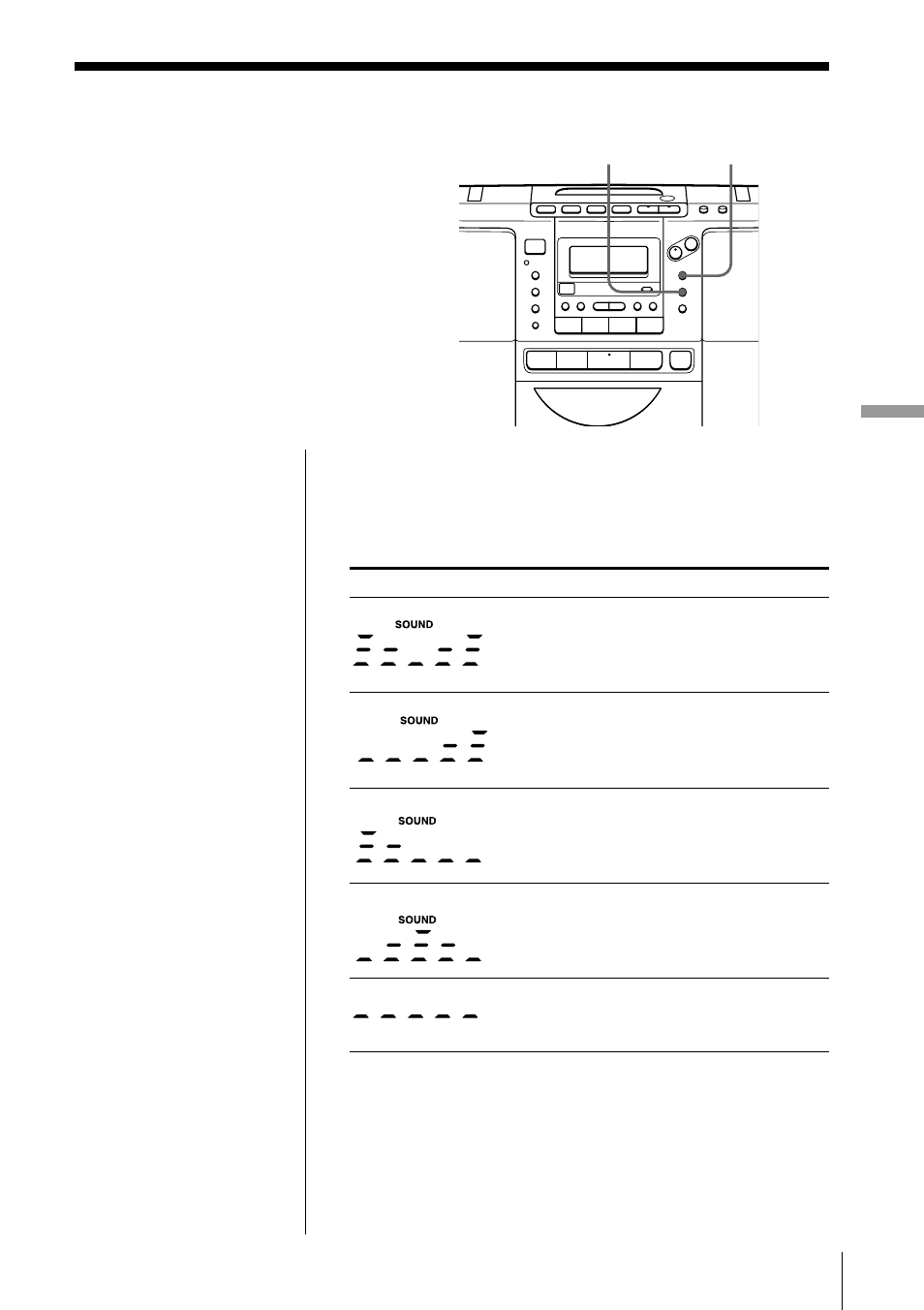 Selecting the audio emphasis | Sony ZS-D50 User Manual | Page 39 / 48
