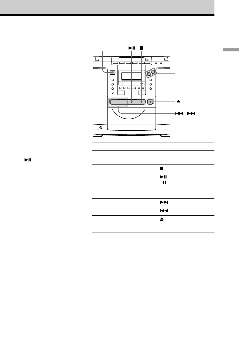 Basic operations 5 | Sony ZS-D50 User Manual | Page 5 / 48