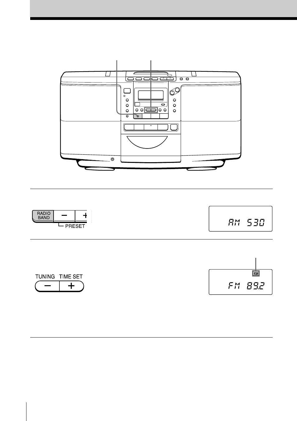 Listening to the radio | Sony ZS-D50 User Manual | Page 6 / 48