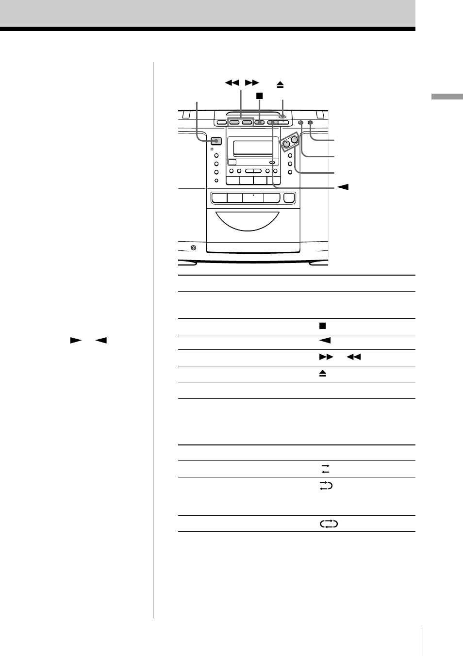 Basic operations 9 | Sony ZS-D50 User Manual | Page 9 / 48