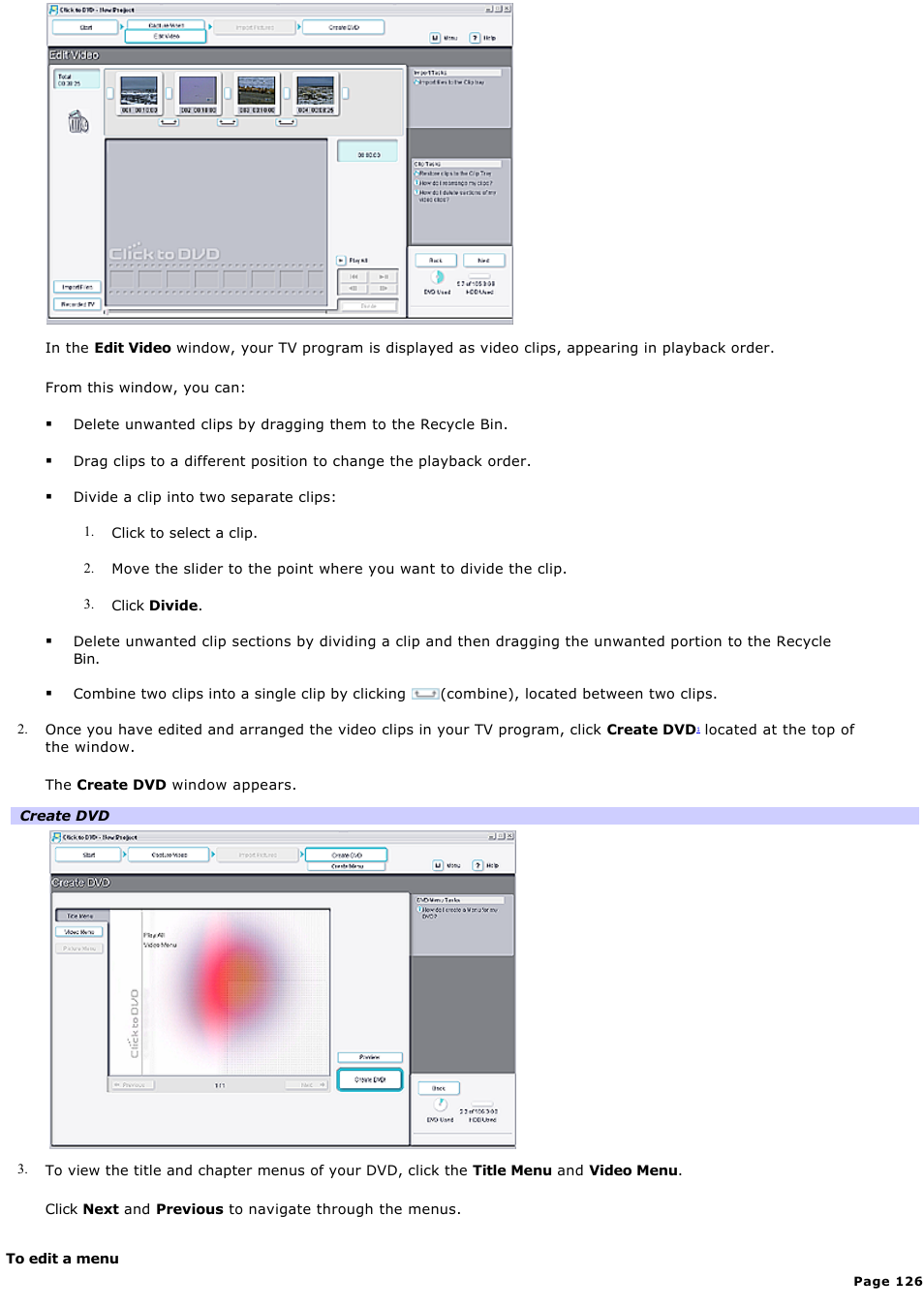 Sony PCV-RZ50C User Manual | Page 126 / 245