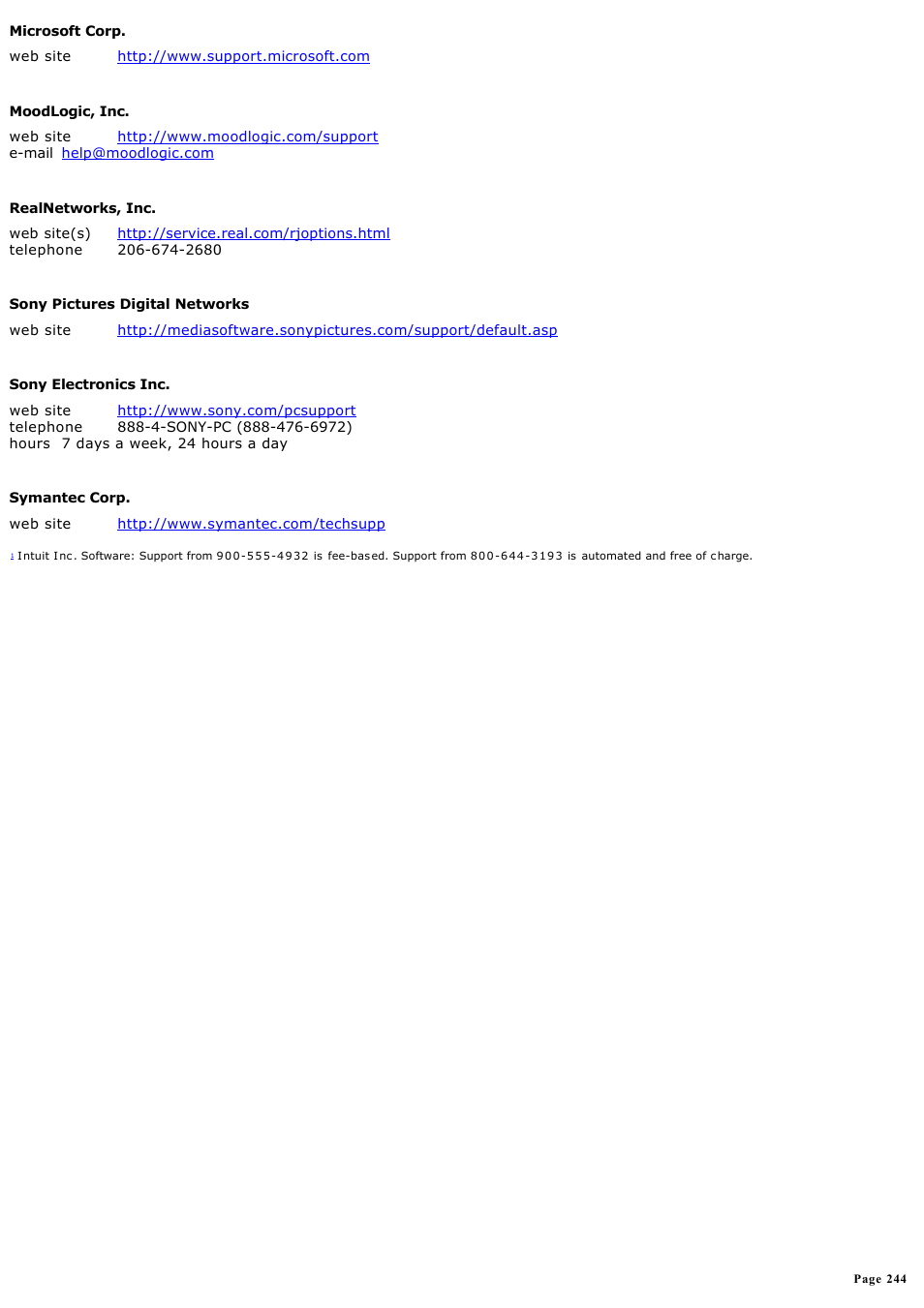 Sony PCV-RZ50C User Manual | Page 244 / 245