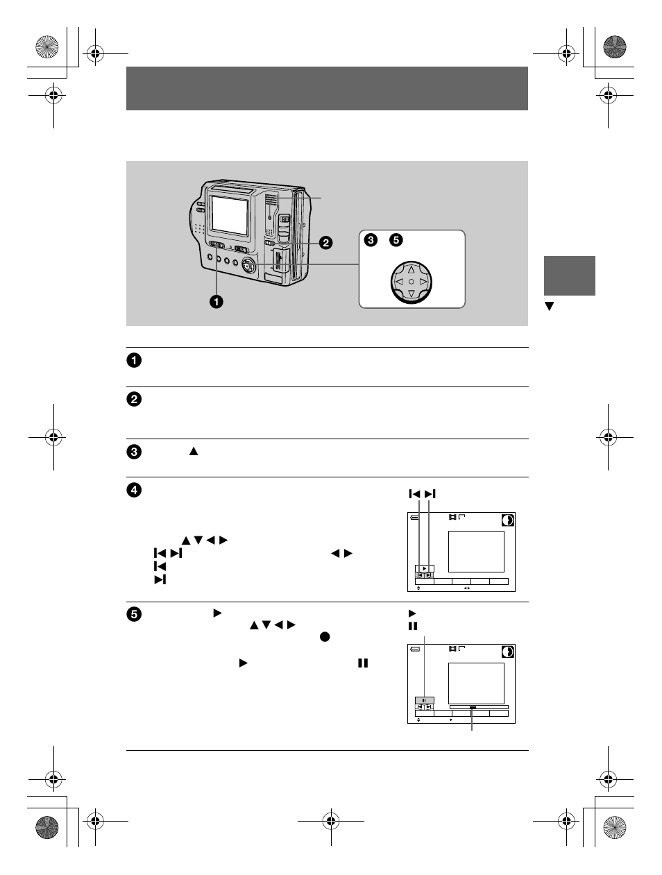 Playing back moving images | Sony MVC-FD92 User Manual | Page 25 / 92