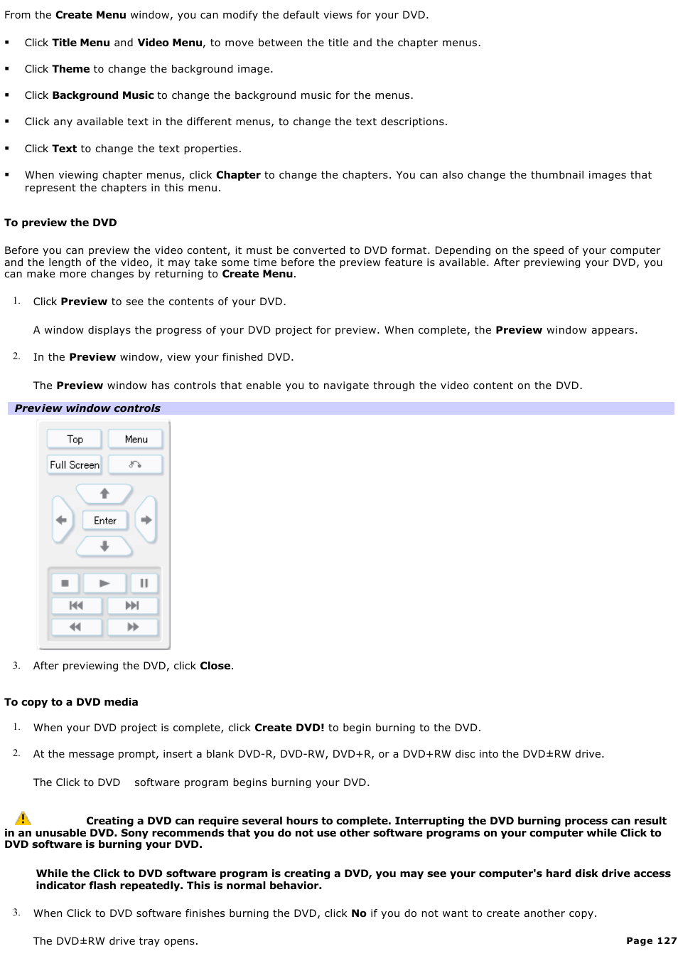 Sony PCV-RZ50N User Manual | Page 127 / 245
