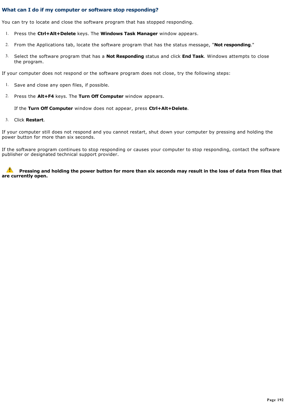 Sony PCV-RZ50N User Manual | Page 192 / 245