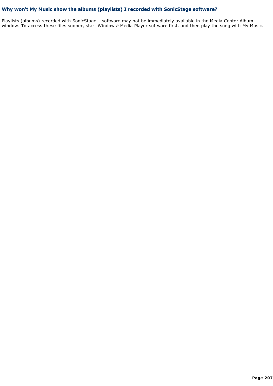 Sony PCV-RZ50N User Manual | Page 207 / 245