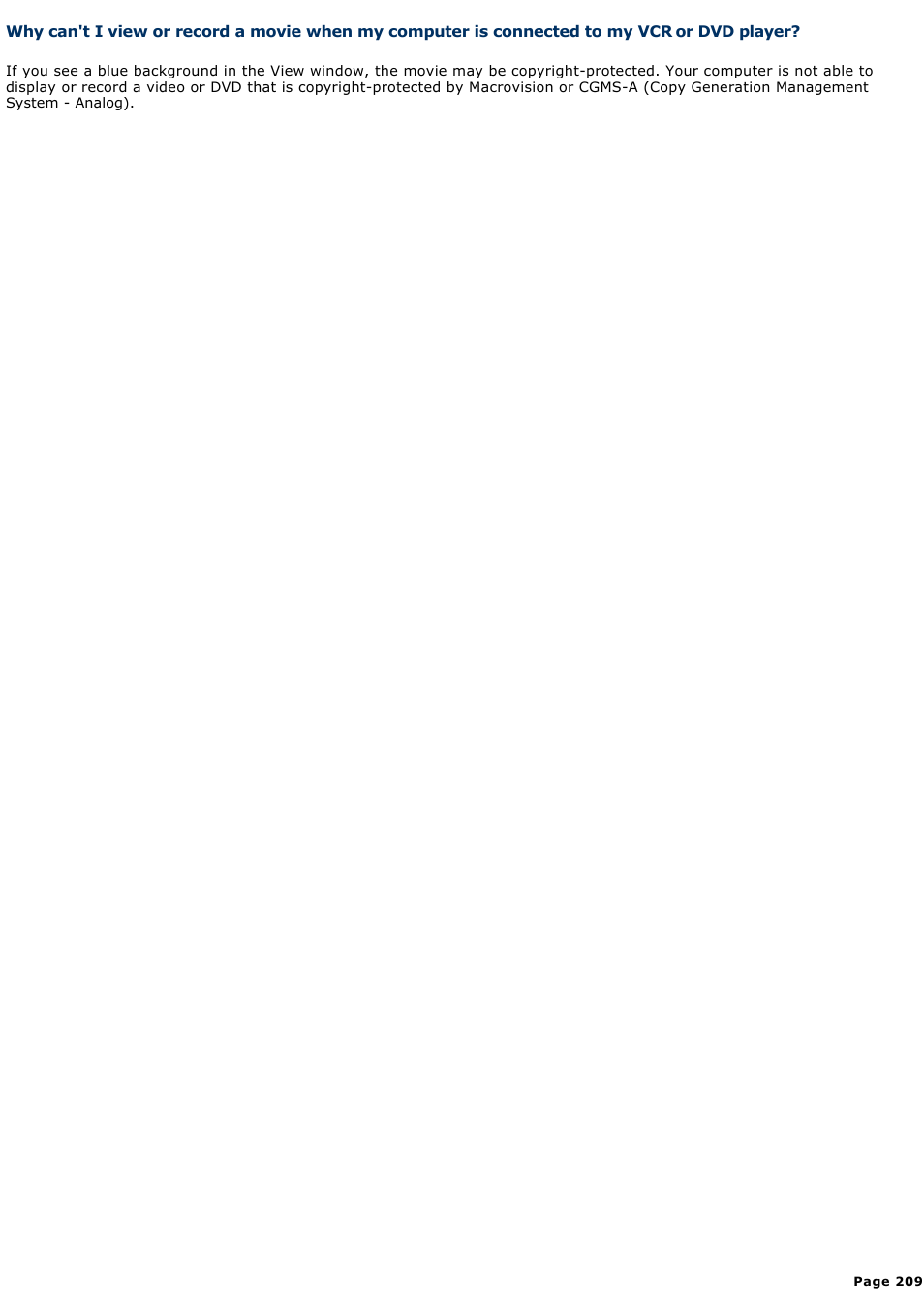 Sony PCV-RZ50N User Manual | Page 209 / 245