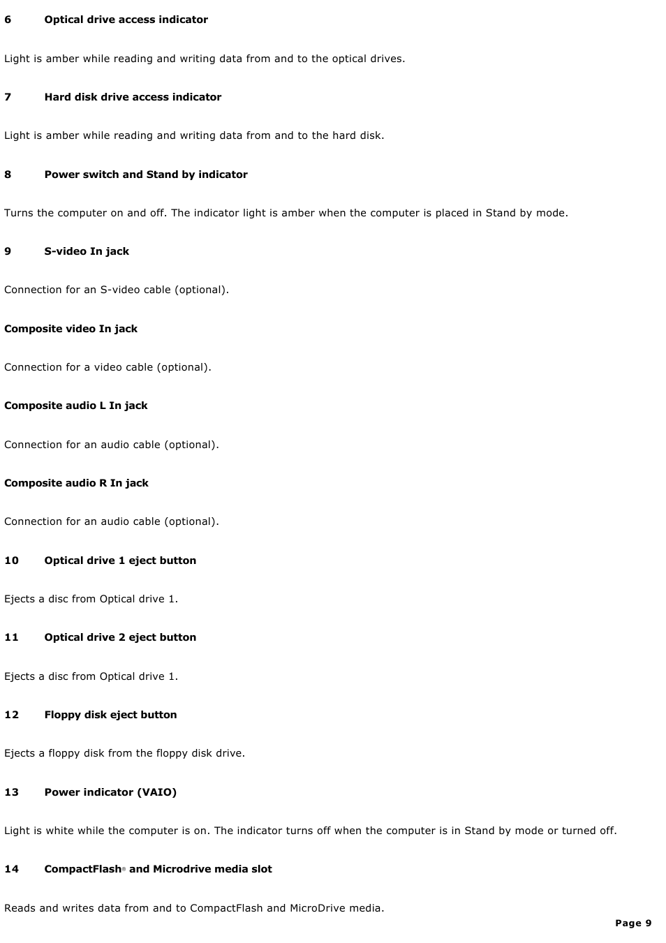 Sony PCV-RZ50N User Manual | Page 9 / 245