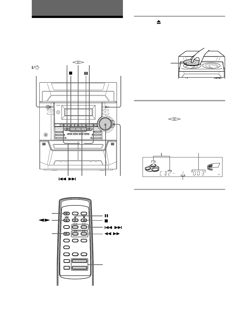 Basic operations, Playing a cd, Press one of the disc 1~3 buttons | Normal play | Sony MHC-BX2 User Manual | Page 10 / 44